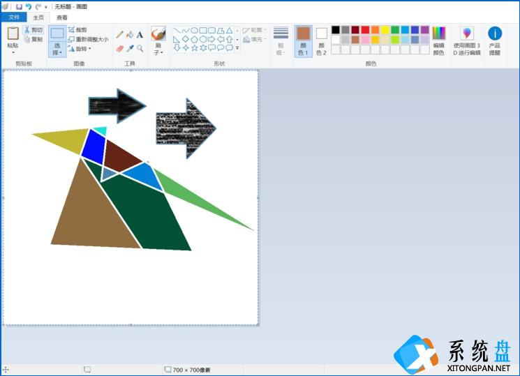 如何用windows自带的画图工具画创意图形 用windows自带的画图工具画创意图形的方法